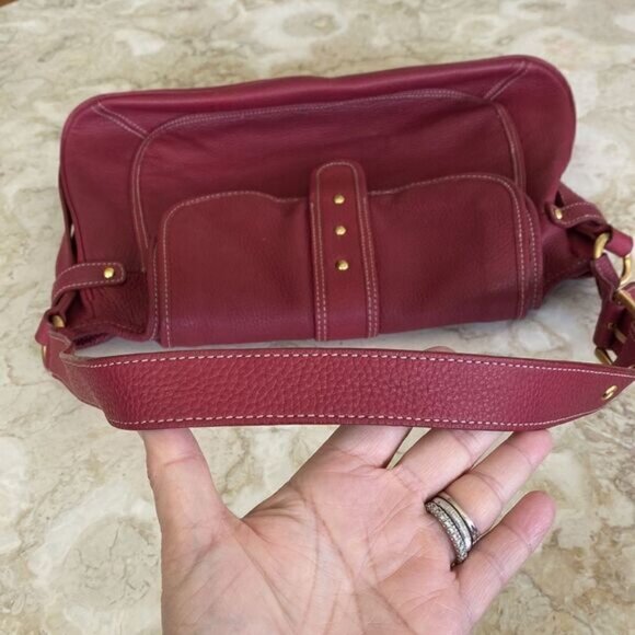 MAXXIMUM Genuine Pebble Leather Large Hobo Style Shoulder Bag - Picture 8 of 14